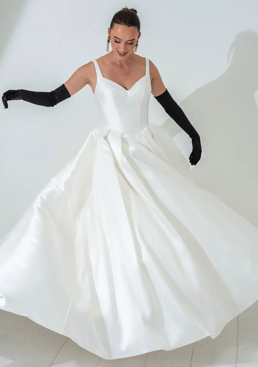 Stevie wedding dress by Freda Bennet
